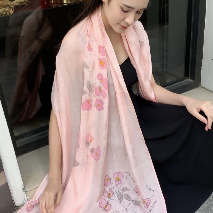 Khăn dài vẽ tay Khăn dài vẽ tay