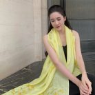 Khăn lụa vẽ tay