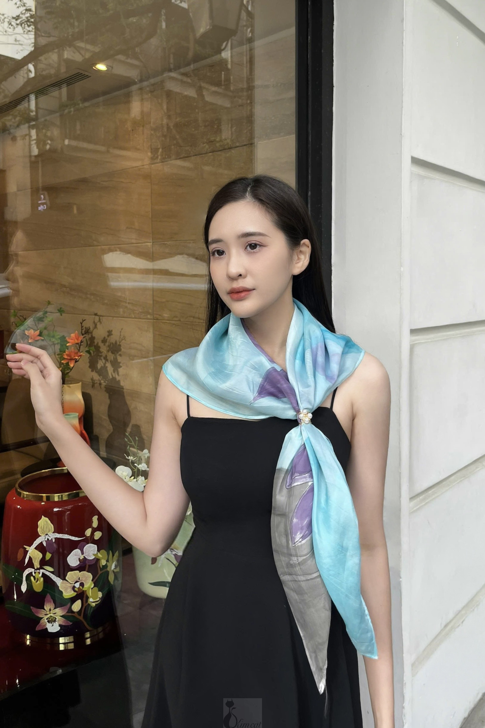 khăn lụa tơ tằm