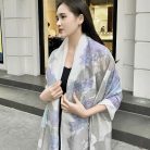 khăn lụa tơ tằm dài vẽ tay