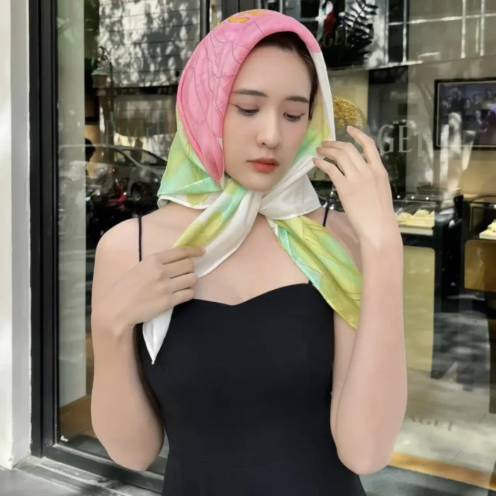khăn lụa tơ tằm vẽ khăn lụa tơ tằm vẽ