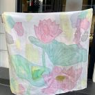 khăn lụa vẽ tay