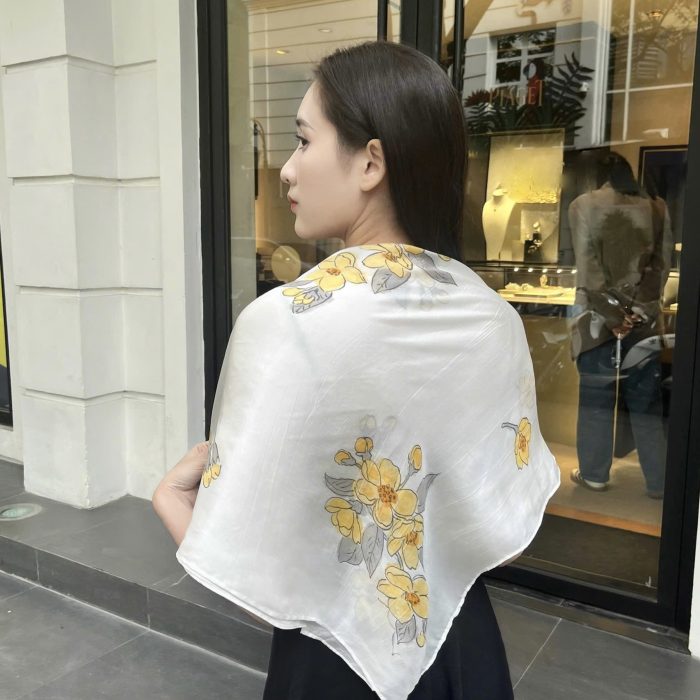 khăn lụa vuông khăn lụa vuông