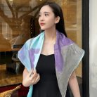 khăn lụa vuông vẽ tay tơ tằm