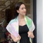 khăn vẽ tay vuông