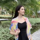 KHĂN LỤA TƠ TẰM NGẮN NHUỘM THỦY ẤN