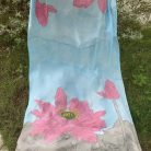 khăn sen dài vẽ tay