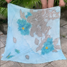 khăn vẽ tay ngắn phù dung