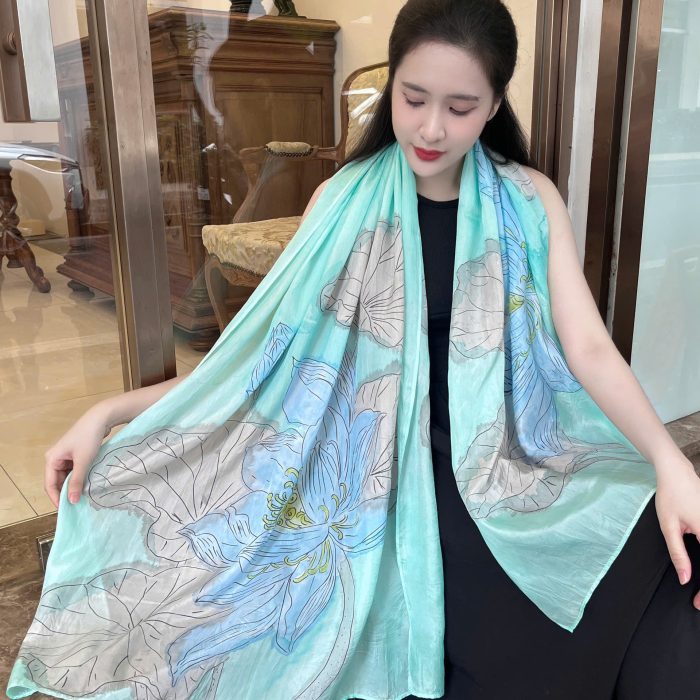 Khăn lụa tơ tằm dài