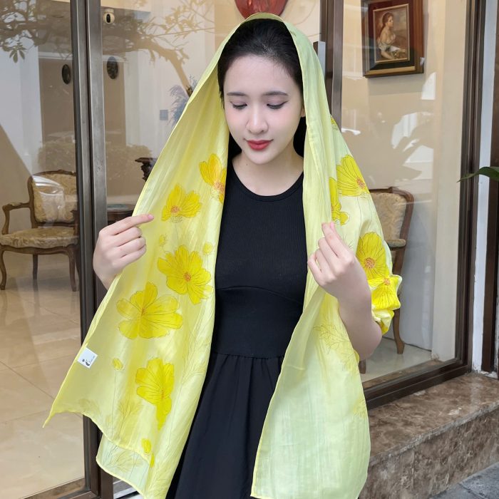 Khăn lụa tơ tằm dài