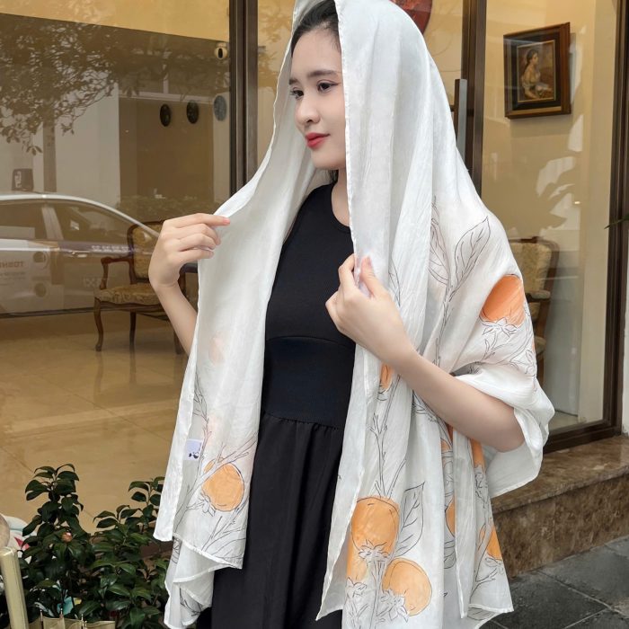 Khăn lụa tơ tằm dài