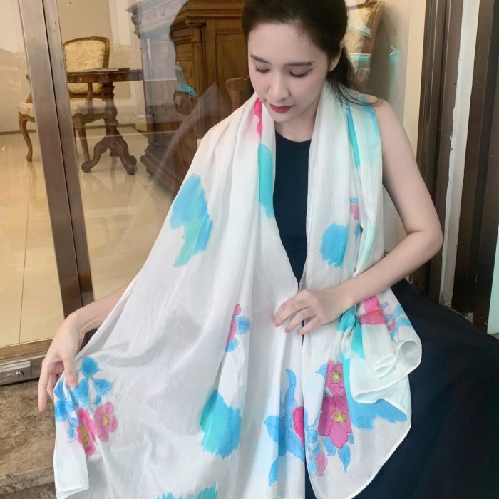 Khăn lụa tơ tằm dài