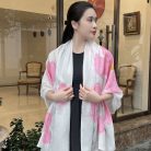 Khăn lụa tơ tằm dài vẽ tay