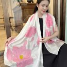 Khăn lụa tơ tằm vẽ tay