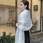 Khăn lụa tơ tằm vẽ tay