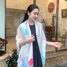 Khăn lụa tơ tằm vẽ tay