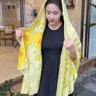 Khăn lụa tơ tằm vẽ tay dài