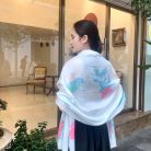 Khăn lụa tơ tằm vẽ tay thủ công